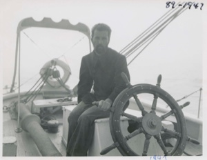 Image of Peter Roll on board the Bowdoin